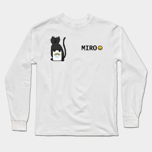 Miro Cute Cat Essential Worker Rainbow Long Sleeve T-Shirt